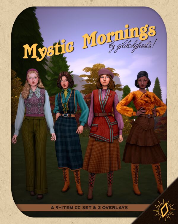 Mystic Mornings Set by Gildedghosts Sims 4 CC