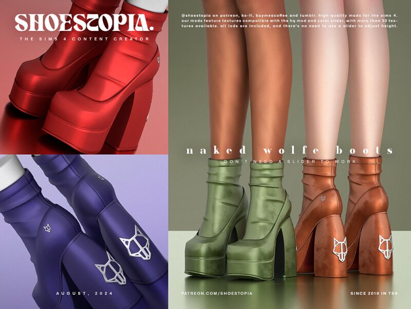 sims 4 cc naked wolfe spice heeled boots 2