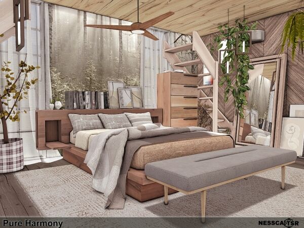 sims 4 cc nature living room 7