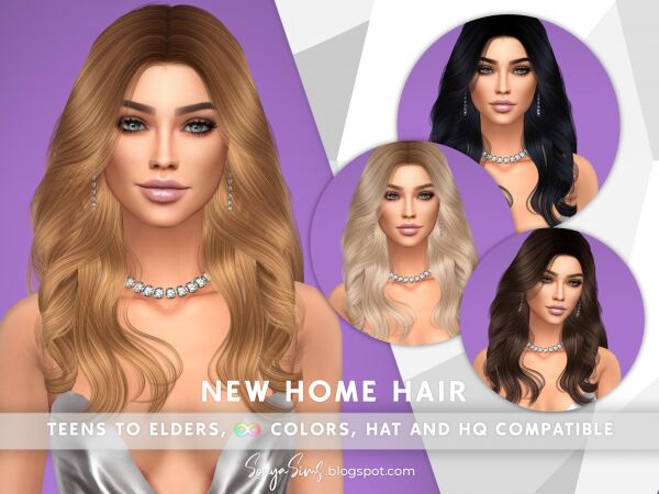 Stylish New Home Hair for All Ages Sims 4 CC