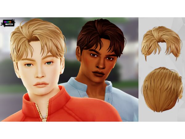 Stylish Nick Hairstyle for Young Males Sims 4 CC