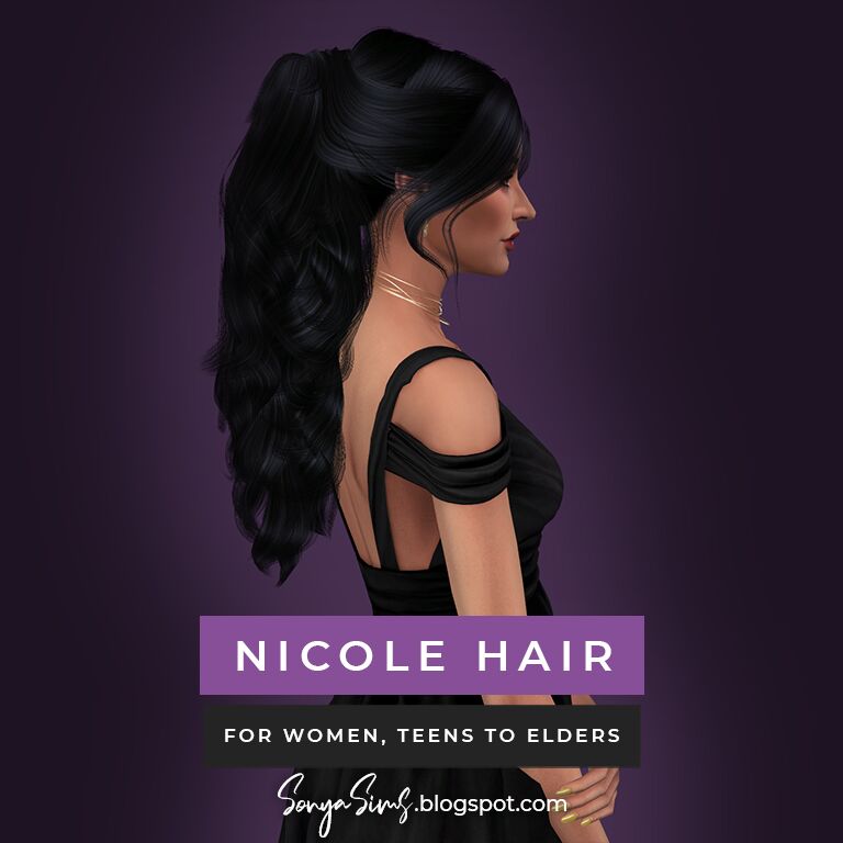 sims 4 cc nicole hair 2