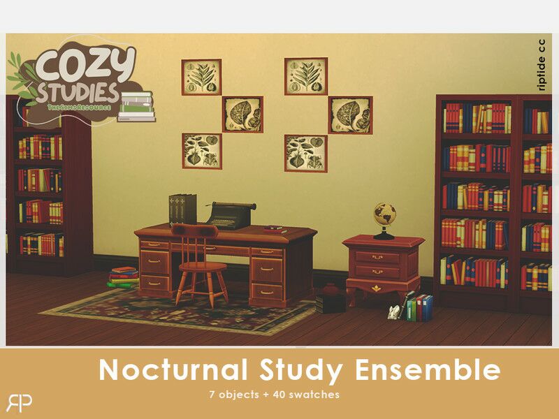 Nocturnal Study Ensemble by Riptidecc Sims 4 CC