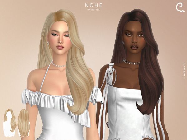 Stunning Nohe Hairstyle by Enriques4 Sims 4 CC