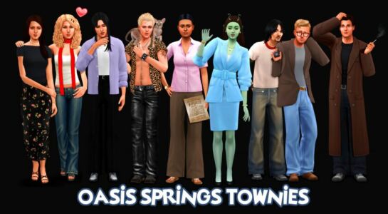 November SIM Dump | Oasis Springs Townies Sims 4 CC