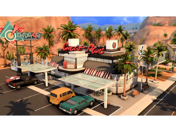 Oasis Springs Diner Sims 4 CC