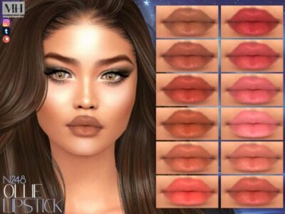 Ollie Lipstick N248 by MagicHand Sims 4 CC