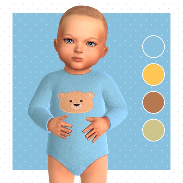 Cozy Bear Onesie for All Ages Sims 4 CC