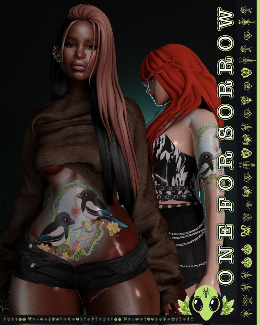 sims 4 cc one for sorrow tattoo tsr exclusive x1 colour x6 5