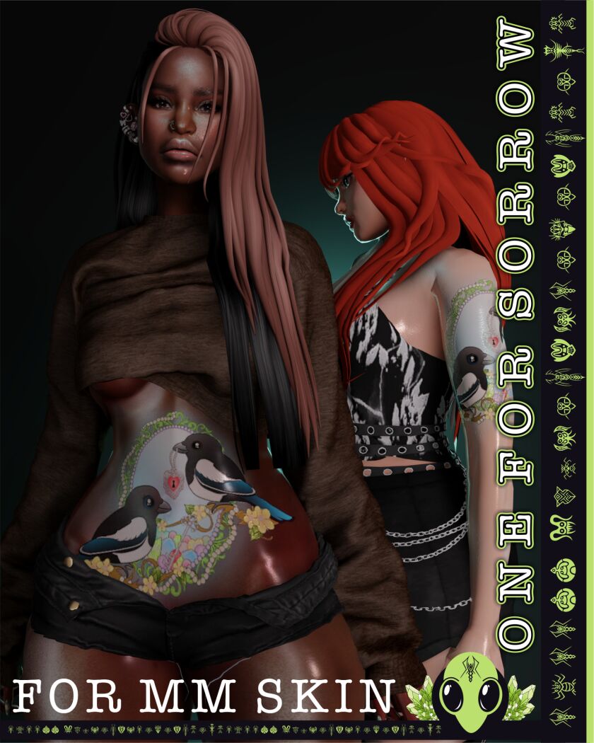 sims 4 cc one for sorrow tattoo tsr exclusive x1 colour x6 6