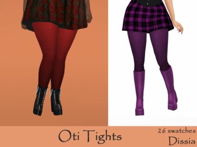 Stylish OTI Tights in 26 Swatches Sims 4 CC