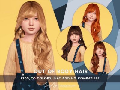 OUT Of Body Hair Kids Sims 4 CC