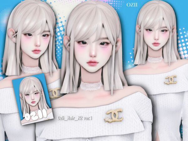 Ozii Hair N2 Sims 4 CC