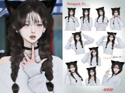 [Ozii] Posepack N7 Sims 4 CC