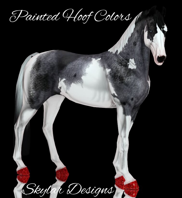 Colorful Hooves for Sims Horses Sims 4 CC