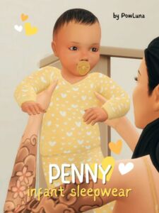 Stylish Penny Set by Powluna Sims 4 CC