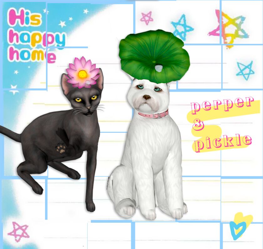 Lotus Hats for Pets Sims 4 CC