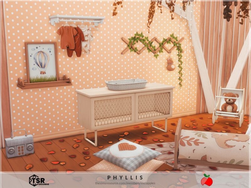 sims 4 cc phyllis toddler bedroom by melapples 2