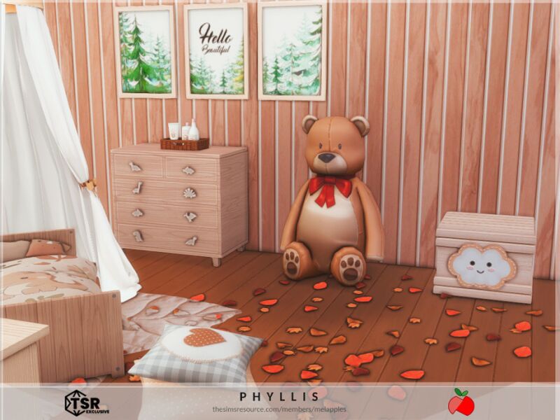 sims 4 cc phyllis toddler bedroom by melapples 3