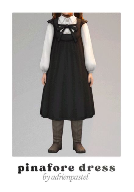 sims 4 cc pinafore dress by adrienpastel 3