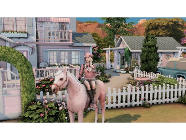 Charming Pink Dollhouse by Bojanasimsyt Sims 4 CC