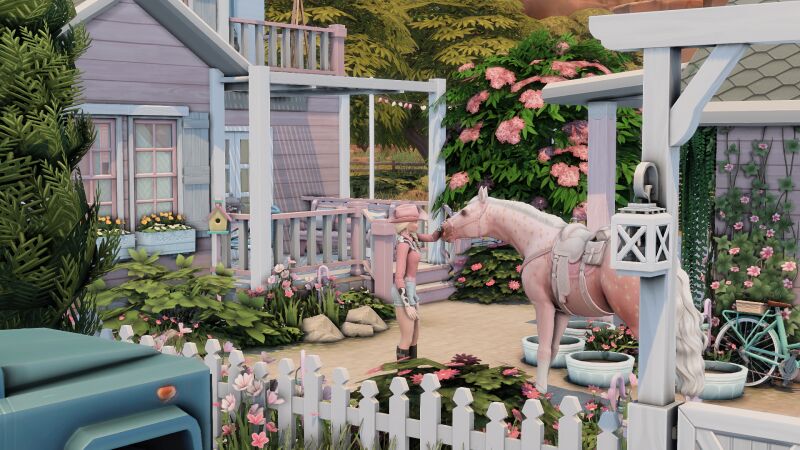 sims 4 cc pink house for a famous doll by bojanasimsyt 2