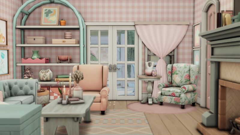 sims 4 cc pink house for a famous doll by bojanasimsyt 4