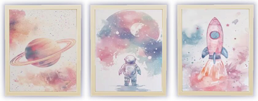 Stylish Pink Pastel Space Astronaut Set Sims 4 CC