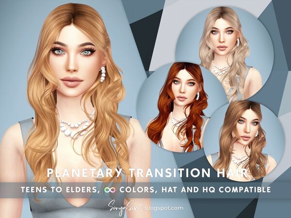 Stylish Messy Curls for All Ages Sims 4 CC