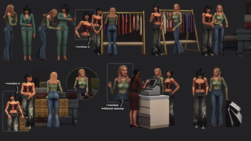 sims 4 cc pose pack not this mom by vellesa 2