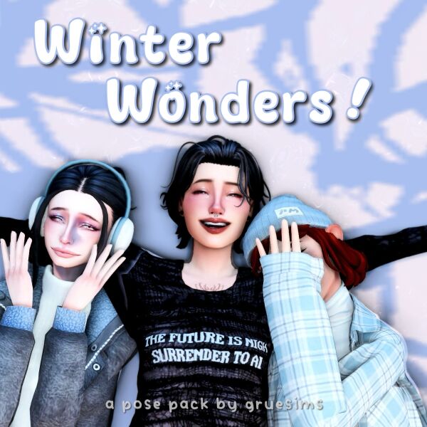 Winter Wonders Posepack Sims 4 CC