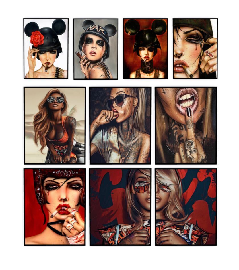 Stunning Posters Collection by Fusionstyle Sims 4 CC