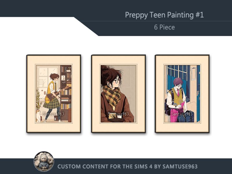 sims 4 cc preppy teen painting 1 extra a samtuse963 2