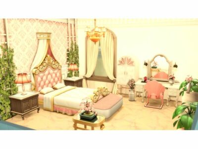 Princess Bedroom NO CC By Miwisimsie Sims 4 CC