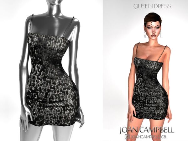 Queen Dress by Joan Campbell Beauty Sims 4 CC