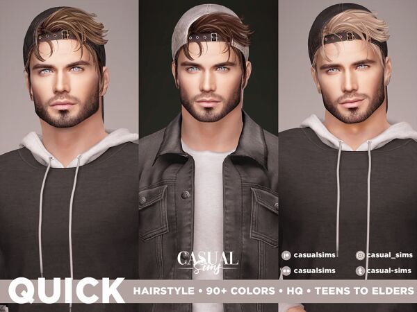 Quick Hairstyle Sims 4 CC