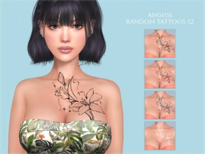 Unique Random Tattoos Collection Sims 4 CC