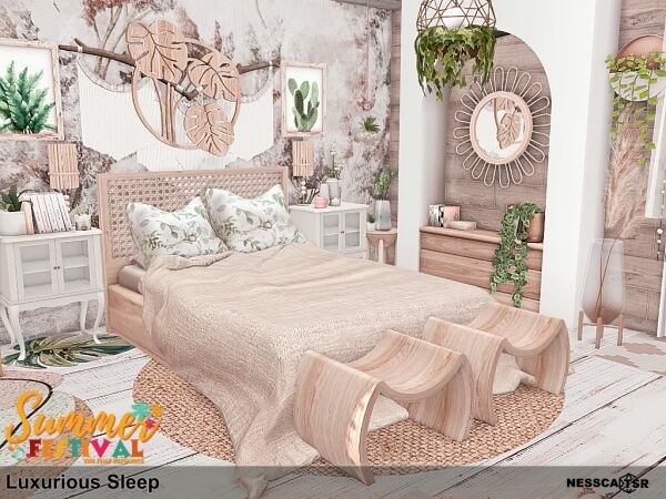 sims 4 cc rattan nook 9