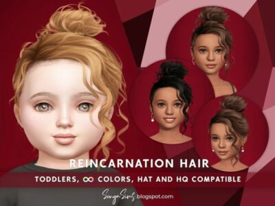 Reincarnation Hair for Toddlers Sims 4 CC