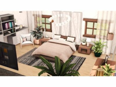 Stylish Resya Bedroom Design Sims 4 CC