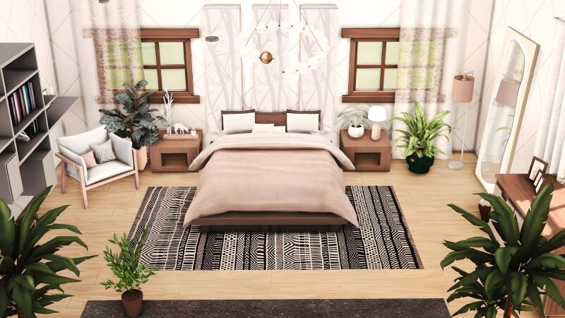 sims 4 cc resya bedroom by miwisimsie 2