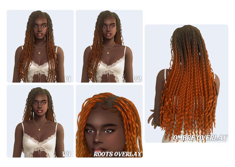 sims 4 cc robyn hairstyle 3 versions by simstrouble 2