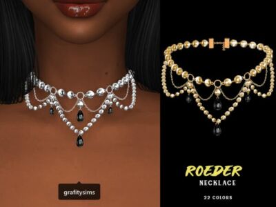 Stunning Roeder Necklace Sims 4 CC