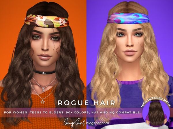 Rogue Female Hair Sims 4 CC