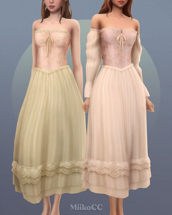 Rosaline Dress By Miikocc Sims 4 CC