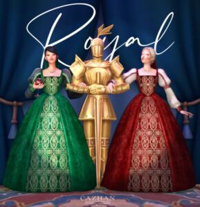 Elegant Royal Clothing and Accessories Sims 4 CC