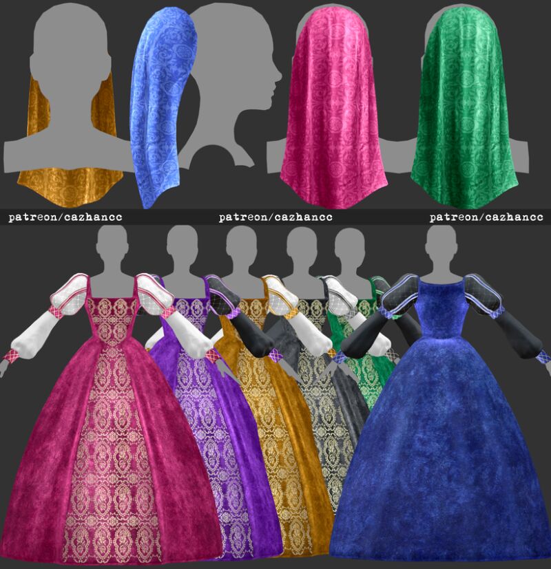 sims 4 cc royal clothing and accessory by cazhancc 2