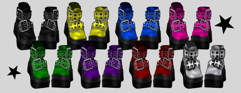 sims 4 cc ruby shoes by 148dazed 2