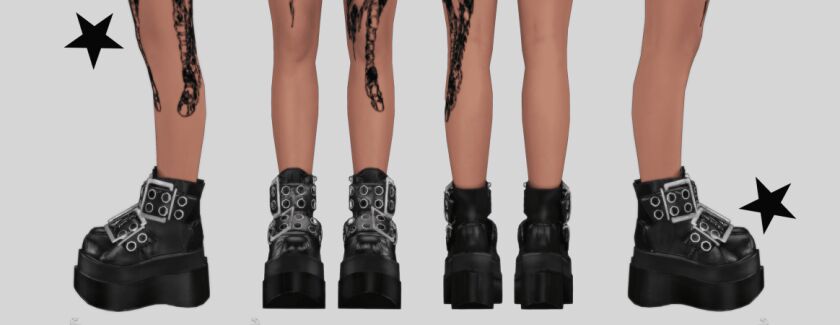 sims 4 cc ruby shoes by 148dazed 3