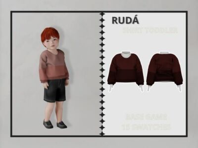 RUDá – Cute Toddler Shirt Sims 4 CC